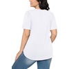 image:imageWIHOLL Short Sleeve Shirts for Women Summer Dressy Casual Tops Pleated Front