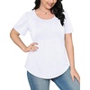 image:imageWIHOLL Short Sleeve Shirts for Women Summer Dressy Casual Tops Pleated Front