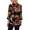 image:imageWIHOLL Womens Blouses Dressy Casual 34 Length Sleeve Tops Lace Trendy 2026 Spring Summer V Neck Shirts Vacation OutfitsFloral Print