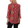 image:imageWIHOLL Womens Blouses Dressy Casual 34 Length Sleeve Tops Lace Trendy 2026 Spring Summer V Neck Shirts Vacation OutfitsPrint Boho