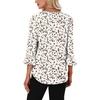 image:imageWIHOLL Womens Blouses Dressy Casual 34 Length Sleeve Tops Lace Trendy 2026 Spring Summer V Neck Shirts Vacation OutfitsPrint Dots