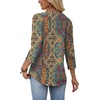 image:imageWIHOLL Womens Blouses Dressy Casual 34 Length Sleeve Tops Spring Summer Shirts Business Casual Outfits VacationFloral Boho