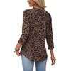 image:imageWIHOLL Womens Blouses Dressy Casual 34 Length Sleeve Tops Spring Summer Shirts Business Casual Outfits VacationPattern Leopard