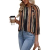 image:imageWIHOLL Womens Blouses Dressy Casual 34 Length Sleeve Tops Spring Summer Shirts Business Casual Outfits VacationPattern Striped