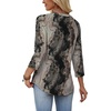 image:imageWIHOLL Womens Blouses Dressy Casual 34 Length Sleeve Tops Spring Summer Shirts Business Casual Outfits VacationPattern Tie Dye