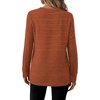 image:imageWIHOLL Womens Long Sleeve Tops Fall Outfits Crewneck Shirts Winter ClothingCaramel