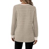 image:imageWIHOLL Womens Long Sleeve Tops Fall Outfits Crewneck Shirts Winter ClothingKhaki