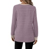 image:imageWIHOLL Womens Long Sleeve Tops Fall Outfits Crewneck Shirts Winter ClothingPurple