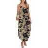 image:imageWIHOLL Womens Maxi Dresses for Women Casual Long Summer Sun Dresses 2026 Spaghetti Strap Hawaiian Vacation Outfits for WomenFloral Black Flowers