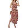 image:imageWIHOLL Womens Maxi Dresses for Women Casual Long Summer Sun Dresses 2026 Spaghetti Strap Hawaiian Vacation Outfits for WomenFloral Boho 1