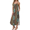 image:imageWIHOLL Womens Maxi Dresses for Women Casual Long Summer Sun Dresses 2026 Spaghetti Strap Hawaiian Vacation Outfits for WomenFloral Boho 3