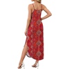 image:imageWIHOLL Womens Maxi Dresses for Women Casual Long Summer Sun Dresses 2026 Spaghetti Strap Hawaiian Vacation Outfits for WomenFloral Boho 4