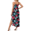 image:imageWIHOLL Womens Maxi Dresses for Women Casual Long Summer Sun Dresses 2026 Spaghetti Strap Hawaiian Vacation Outfits for WomenFloral Hawaiian