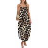 image:imageWIHOLL Womens Maxi Dresses for Women Casual Long Summer Sun Dresses 2026 Spaghetti Strap Hawaiian Vacation Outfits for WomenFloral Leopard