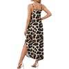 image:imageWIHOLL Womens Maxi Dresses for Women Casual Long Summer Sun Dresses 2026 Spaghetti Strap Hawaiian Vacation Outfits for WomenFloral Leopard