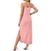 image:imageWIHOLL Womens Maxi Dresses for Women Casual Long Summer Sun Dresses 2026 Spaghetti Strap Hawaiian Vacation Outfits for WomenFloral Pink Polka Dot
