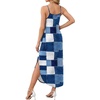 image:imageWIHOLL Womens Maxi Dresses for Women Casual Long Summer Sun Dresses 2026 Spaghetti Strap Hawaiian Vacation Outfits for WomenFloral Plaid