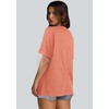 image:imageWIHOLL Womens Oversized Tshirts Summer Tops 2025 Short Sleeve V Neck Shirts Outfits Plus Size ClothesCoral