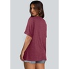 image:imageWIHOLL Womens Oversized Tshirts Summer Tops 2025 Short Sleeve V Neck Shirts Outfits Plus Size ClothesPurple