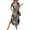 image:imageWIHOLL Womens Summer Short Sleeve Dresses Maxi Dress Vacation Beach Sundresses 2026 with PocketsFloral Coconut Tree