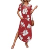 image:imageWIHOLL Womens Summer Short Sleeve Dresses Maxi Dress Vacation Beach Sundresses 2026 with PocketsFloral Lily