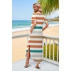 image:imageWIHOLL Womens Summer Short Sleeve Dresses Maxi Dress Vacation Beach Sundresses 2026 with PocketsFloral Striped