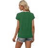 image:imageWIHOLL Womens Summer Tops Cap Sleeve Sweater V Neck Shirts Beach Vacation Clothes Business Casual Fashion ClothingGreen