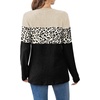 image:imageWIHOLL Womens Sweaters Trendy Tops Long Sleeve Shirts Fall Outfits FashionLeopard Apricot