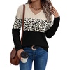 image:imageWIHOLL Womens Sweaters Trendy Tops Long Sleeve Shirts Fall Outfits FashionLeopard Apricot