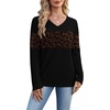 image:imageWIHOLL Womens Sweaters Trendy Tops Long Sleeve Shirts Fall Outfits FashionLeopard Brown
