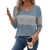 image:imageWIHOLL Womens Sweaters Trendy Tops Long Sleeve Shirts Fall Outfits FashionMuted Blue Grey