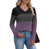 image:imageWIHOLL Womens Sweaters Trendy Tops Long Sleeve Shirts Fall Outfits FashionUnique Grey Purple