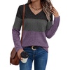 image:imageWIHOLL Womens Sweaters Trendy Tops Long Sleeve Shirts Fall Outfits FashionUnique Grey Purple