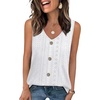image:imageWIHOLL Womens Tank Tops Loose Casual Summer Tops Eyelet V Neck Basic Sleeveless Shirts Trendy 2026Awhite