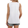 image:imageWIHOLL Womens Tank Tops Loose Casual Summer Tops Eyelet V Neck Basic Sleeveless Shirts Trendy 2026Awhite