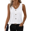 image:imageWIHOLL Womens Tank Tops Loose Casual Summer Tops Eyelet V Neck Basic Sleeveless Shirts Trendy 2026Awhite