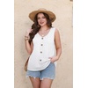 image:imageWIHOLL Womens Tank Tops Loose Casual Summer Tops Eyelet V Neck Basic Sleeveless Shirts Trendy 2026Awhite
