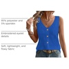 image:imageWIHOLL Womens Tank Tops Loose Casual Summer Tops Eyelet V Neck Basic Sleeveless Shirts Trendy 2026Blue