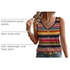 image:imageWIHOLL Womens Tank Tops Loose Casual Summer Tops Eyelet V Neck Basic Sleeveless Shirts Trendy 2026Boho Stripe