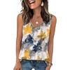image:imageWIHOLL Womens Tank Tops Loose Casual Summer Tops Eyelet V Neck Basic Sleeveless Shirts Trendy 2026Patternedflower