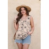 image:imageWIHOLL Womens Tank Tops Loose Casual Summer Tops Eyelet V Neck Basic Sleeveless Shirts Trendy 2026Printbeige