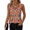 image:imageWIHOLL Womens Tank Tops Loose Casual Summer Tops Eyelet V Neck Basic Sleeveless Shirts Trendy 2026Printboho
