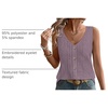 image:imageWIHOLL Womens Tank Tops Loose Casual Summer Tops Eyelet V Neck Basic Sleeveless Shirts Trendy 2026Purple
