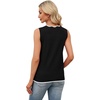 image:imageWIHOLL Womens V Neck Lightweight Sweaters Vest Dressy Casual Trendy Tank Tops AllSeason Cozy OutfitsBlack