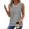 image:imageWIHOLL Womens V Neck Lightweight Sweaters Vest Dressy Casual Trendy Tank Tops AllSeason Cozy OutfitsGrey