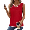 image:imageWIHOLL Womens V Neck Lightweight Sweaters Vest Dressy Casual Trendy Tank Tops AllSeason Cozy OutfitsRed