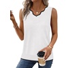 image:imageWIHOLL Womens V Neck Lightweight Sweaters Vest Dressy Casual Trendy Tank Tops AllSeason Cozy OutfitsWhite
