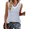 image:imageWIHOLL Womens V Neck Lightweight Sweaters Vest Dressy Casual Trendy Tank Tops AllSeason Cozy OutfitsZwhiteblue