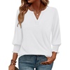 image:imageWIHOLL 34 Length Sleeve Womens Tops Summer Shirts Spring Vacation Outfits Dressy Casual Trendy Fall S3XL01white