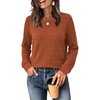 image:imageWIHOLL Womens Long Sleeve Tops Fall Outfits Crewneck Shirts Winter ClothingCaramel